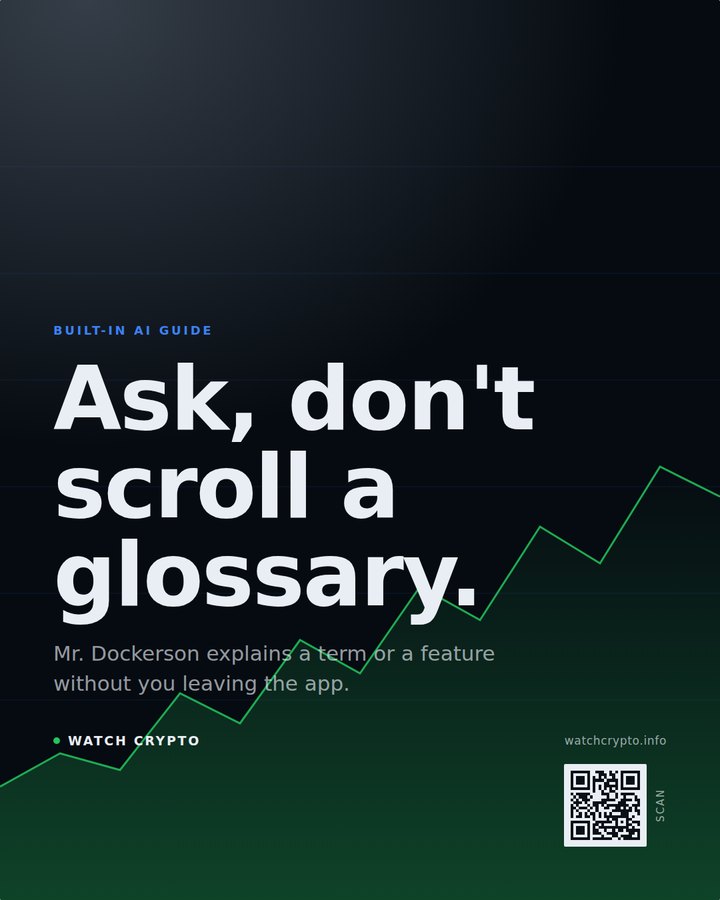 A finished social post about an AI guide for crypto newcomers