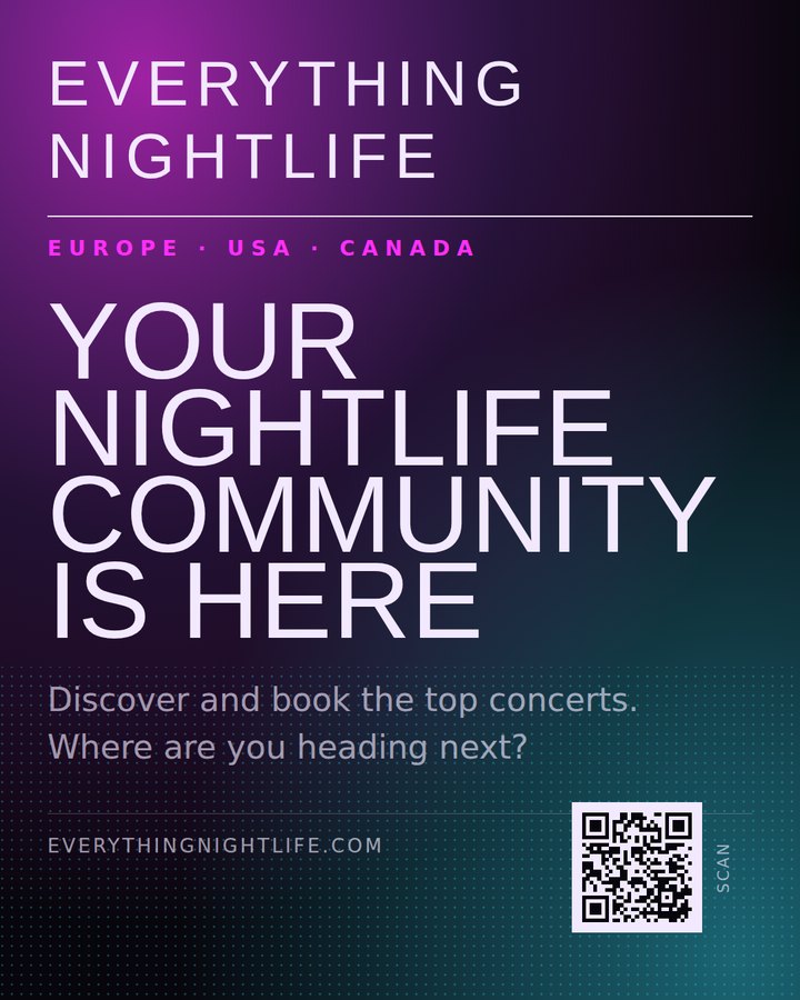 A finished social post for a live music community